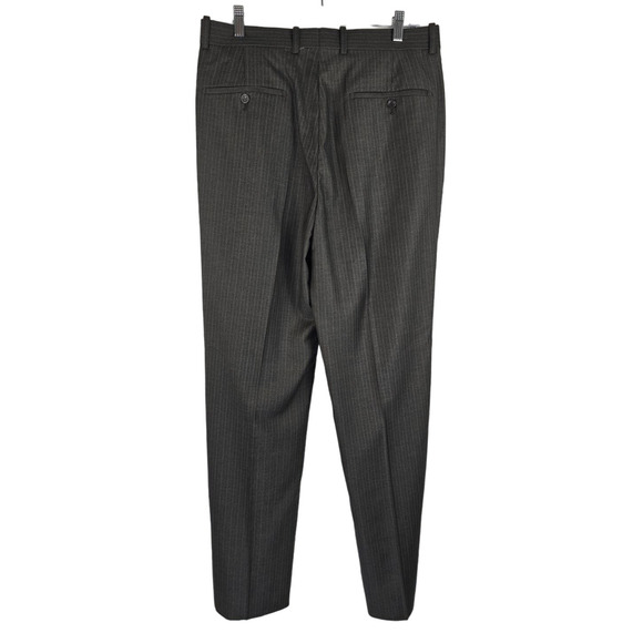 Caravelli Italy Superior 150's 3 Pc Vested Gray Pin Strip Men's Suit 40R 34W NWT - Picture 6 of 12